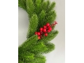 Новогодний венок с ягодой большой, 48 см