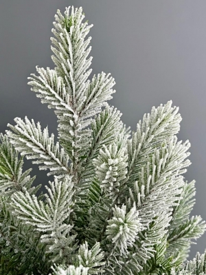 Елка новогодняя литая, 60 см, заснеженная, 1 шт