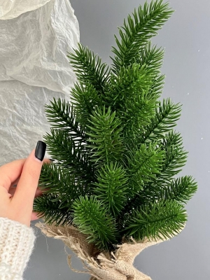 Елка новогодняя настольная малая зеленый, 38 см, 1 шт