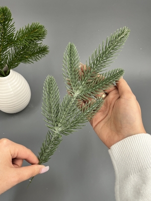 Ветка ёлки 5-я (патина) 25 см, 10 шт