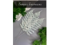 Ветка с блестками, 39 см, белый, 5 шт
