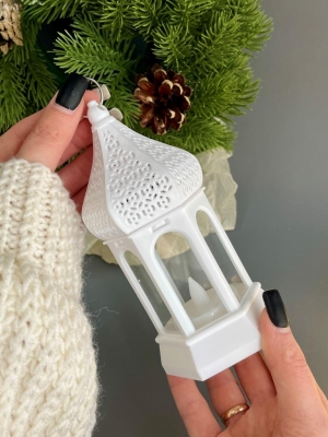 Свеча светодиодная 14,5*6см на батарейках белый, 1 шт