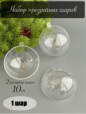 Пластиковая основа для декора 10 см "Шар", 1 шт