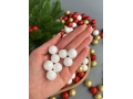 Новогоднее украшение "Шарик" 1,5 см (примерно 70 шт), белый
