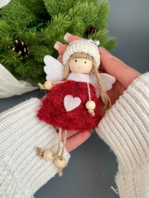 Елочное украшение Девочка, 14 см, 1 шт