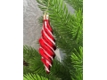 Елочное украшение Сосулька витая 12 см (уп.6 шт)