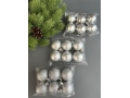 Набор елочных шаров 4 см (уп.18шт) серебряный 