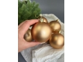 Набор елочных шаров 7 см (уп.18шт) золотой