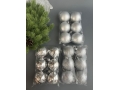 Набор елочных шаров 7 см (уп.18шт) серебряный