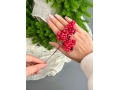 Ветка ягоды 19 см, красный, 10 шт