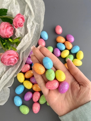 Пасхальный декор "Яйца" 1,8*2,5 см (50 шт)