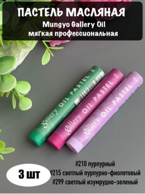 Набор пастель масляная Mungyo Gallery Oil мягкая професс., 3 шт