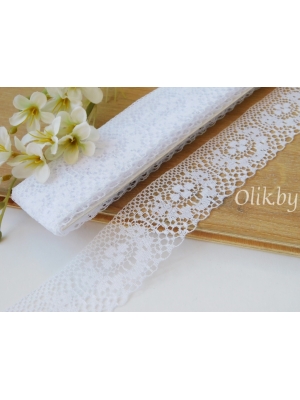 Кружево 3,7 см белый