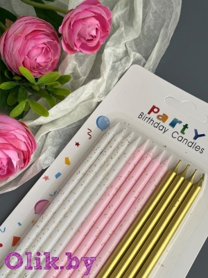 Свечи для торта праздничные (12 шт) №18