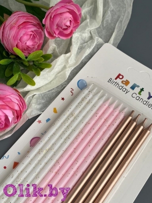 Свечи для торта праздничные (12 шт) №20