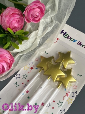 Свечи для торта праздничные (4 шт) №7