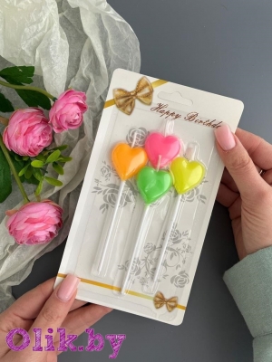 Свечи для торта праздничные (4 шт) №9