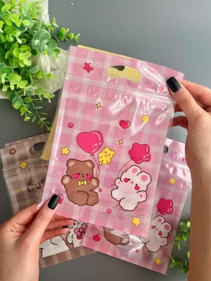 Пакет с ZIP замком 15,5*22,5*3,5 см (20 шт), микс №1