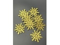 Уценка_Елочное украшение Снежинка 5 см (уп.9шт)
