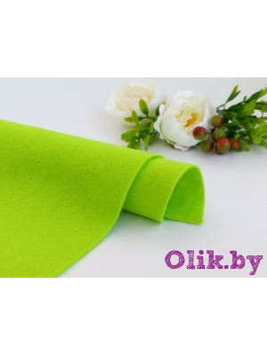 Фетр мягкий 1 мм 20х30см, салатовый