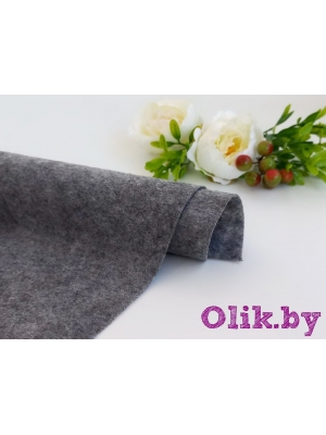 Фетр мягкий 1 мм 20х30см, серый №101