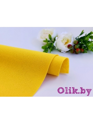 Фетр мягкий 1 мм 20х30см, желтый