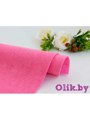 Фетр мягкий 1 мм 20х30см, розовый №614
