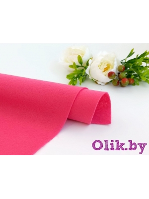 Фетр мягкий 1 мм 20х30см, малиновый