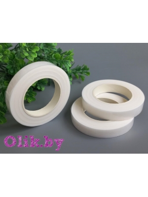 Тейп-лента, ширина 1.2см, длина 27м, белый, 1 шт