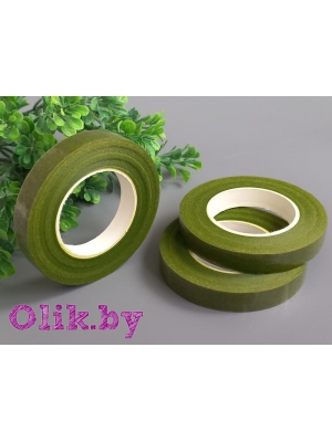 Тейп-лента, ширина 1.2см, длина 27м, травяной №323, 1 шт