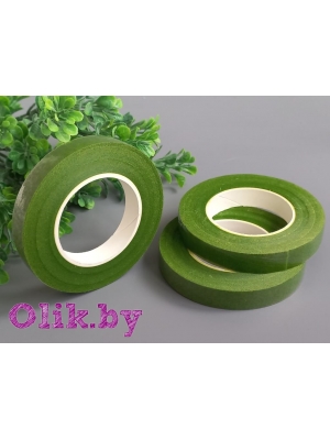 Тейп-лента, ширина 1.2см, длина 27м, зеленый №321, 1 шт