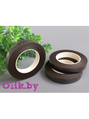 Тейп-лента, ширина 1.2см, длина 27м, коричневый, 1 шт