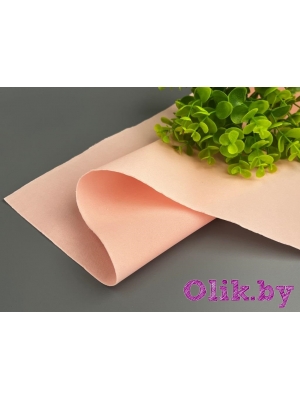 Фоамиран зефирный 1 мм, 50*50 см, розово-персиковый, 1 шт