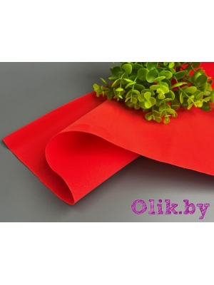 Фоамиран зефирный 1 мм, 50*50 см, алый, 1 шт