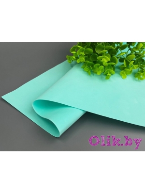 Фоамиран зефирный 1 мм, 50*50 см, светло-бирюзовый, 1 шт