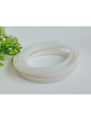 Ободки для волос 1 см пластиковые, айвори, 1 шт