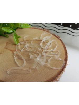 Резинки нейлоновые 2 см в косметичке (1000 шт), прозрачный