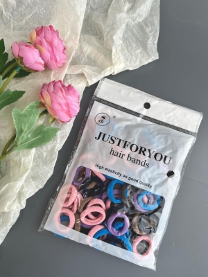 Резинки для волос 2 см (100 шт), ассорти №6