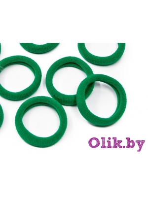Резинки бесшовные для волос "Premium" 3 см (10 шт), зеленый