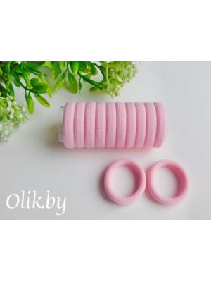 Резинки бесшовные для волос "Premium" 3 см (10 шт), светло-розовый