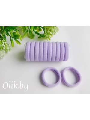 Резинки бесшовные для волос "Premium" 3 см (10 шт), фиолетовый