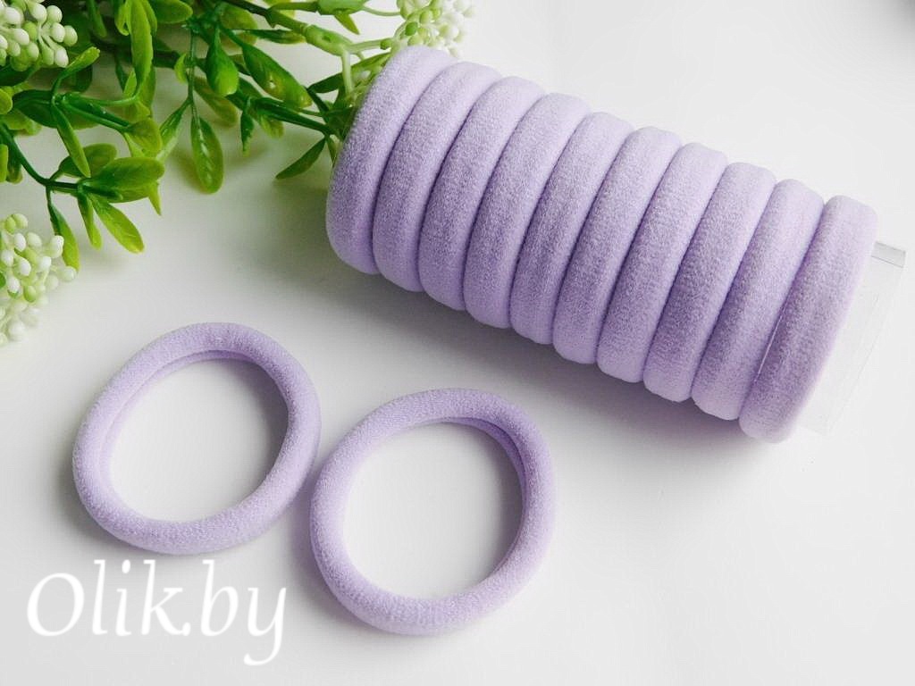 Резинки бесшовные для волос "Premium" 4 см, фиолетовый