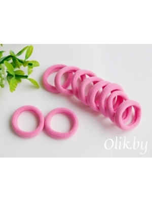 Резинки бесшовные для волос 3 см (10 шт), розовый №89