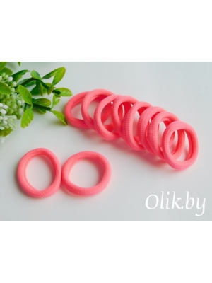 Резинки бесшовные для волос 3 см (10 шт), розовый №54