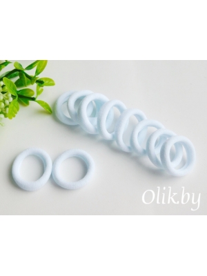 Резинки бесшовные для волос 3 см (10 шт), белый