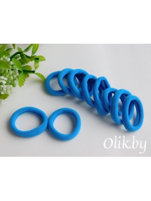 Резинки бесшовные для волос 3 см (10 шт), бирюзовый