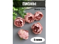 Головы пионов, d-5 см, сиреневый, 5 шт