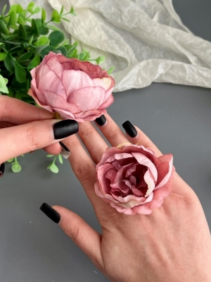 Головы пионов, d-5 см, сиреневый, 5 шт