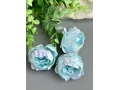 Головы пионов, d-5 см, голубой, 5 шт