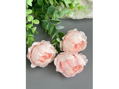 Головы пионов, d-5 см, нежно-розовый, 5 шт